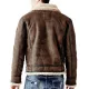 Men's B3 Suede Brown Leather Shearling Jacket