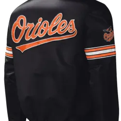 Baltimore Orioles Midfield Black Varsity Jacket