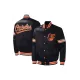 Baltimore Orioles Midfield Black Varsity Jacket