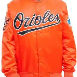 Baltimore Orioles Orange Varsity Jacket