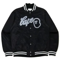 Bape Baseball Black Bomber Jacket