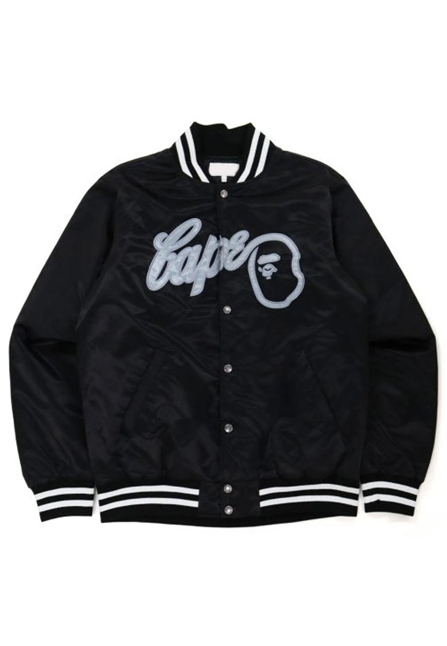 Bape Baseball Black Bomber Jacket