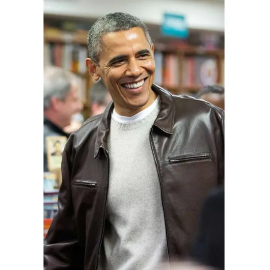 Barack Obama Brown Jacket