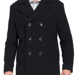 Office Christmas Party Jason Bateman Wool Peacoat