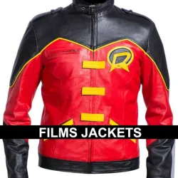 Tim Drake Batman Robin Red Leather Jacket