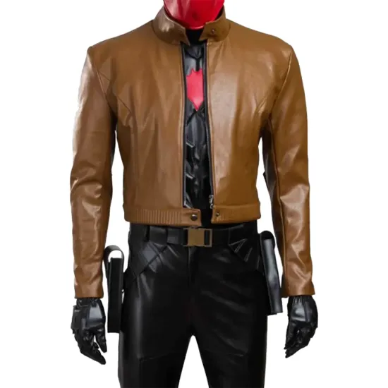 Batman Under The Red Hood Leather Jacket