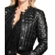 Batwoman Nicole Kang Black Leather Studded Jacket