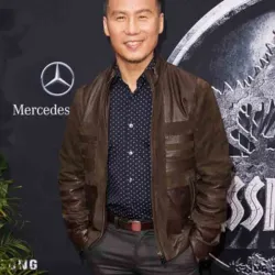 B. D. Wong Suede Brown Jacket