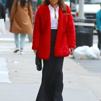 Bethenny Frankel New York City Fur Coat