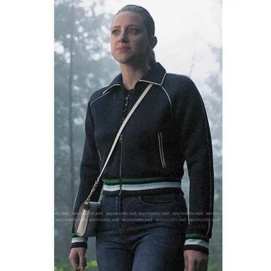 Lili Reinhart Riverdale Season 04 Track Blue Jacket