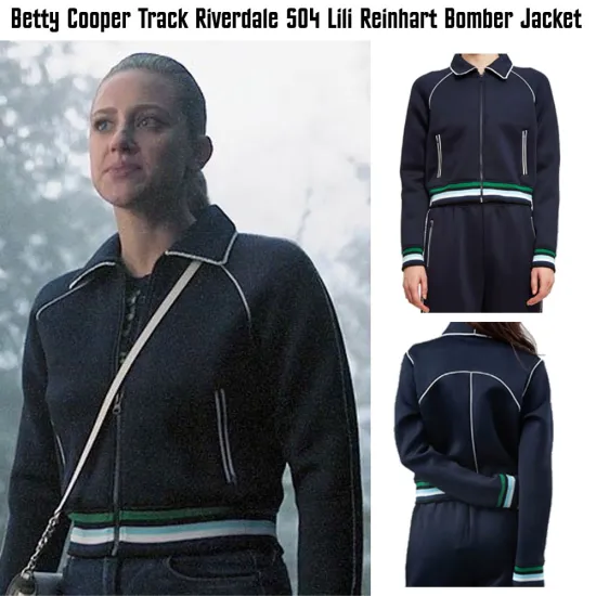 Lili Reinhart Riverdale Season 04 Track Blue Jacket