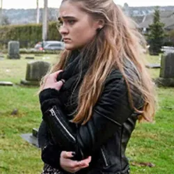 A Million Little Things Lizzy Greene Black Leather Jacket