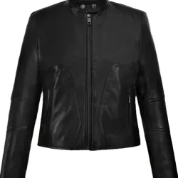 Carrie-Anne Moss The Matrix 4 Biker Leather Jacket