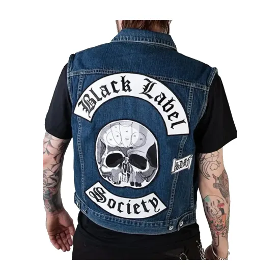 BLS Motorcycle Denim Vest