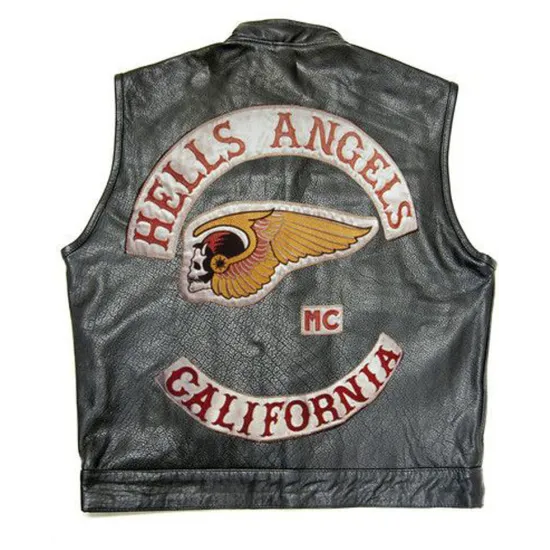 Biker California MC Hells Angels Leather Vest