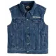 Men's Harley Davidson Blue Denim Biker Vest