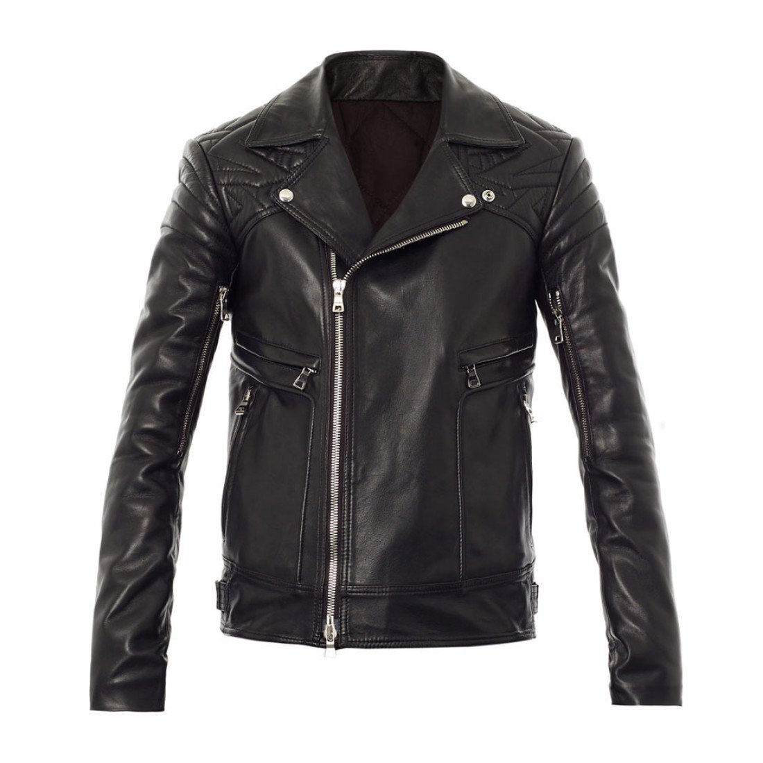 Robin Thicke Black Leather Motorcycle Jacket - Films Jackets