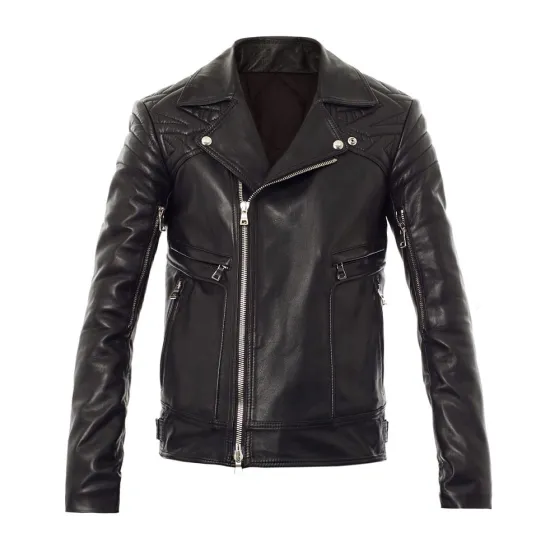 Robin Thicke Black Leather Motorcycle Jacket