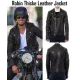 Robin Thicke Black Leather Motorcycle Jacket