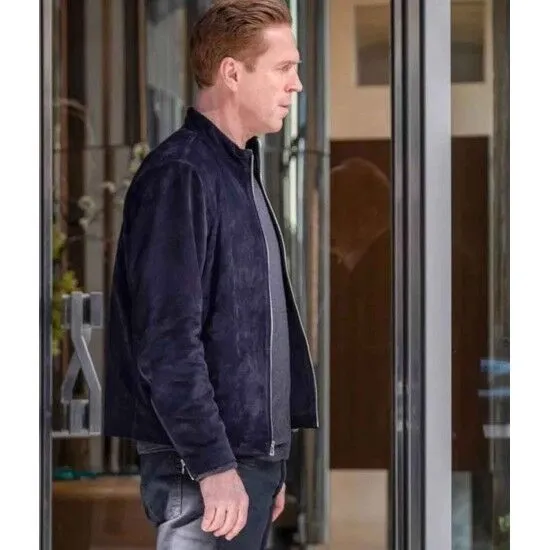 Billions Season 05 Damian Lewis Suede Leather Jacket