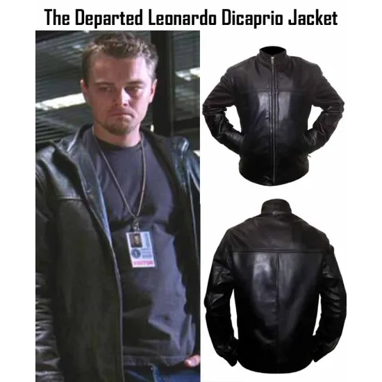 The Departed Film Leonardo Dicaprio Leather Jacket