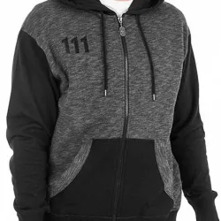 Fallout Vault 111 Black and Grey Hoodie 