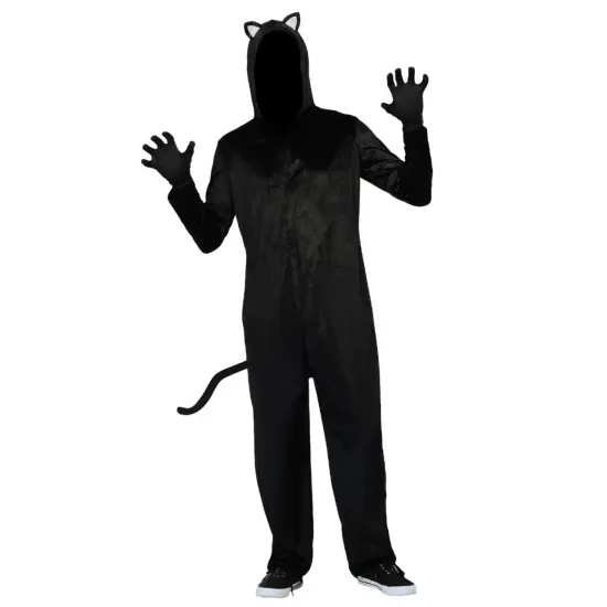 Black Cat Costume Hooded Jumpsuit