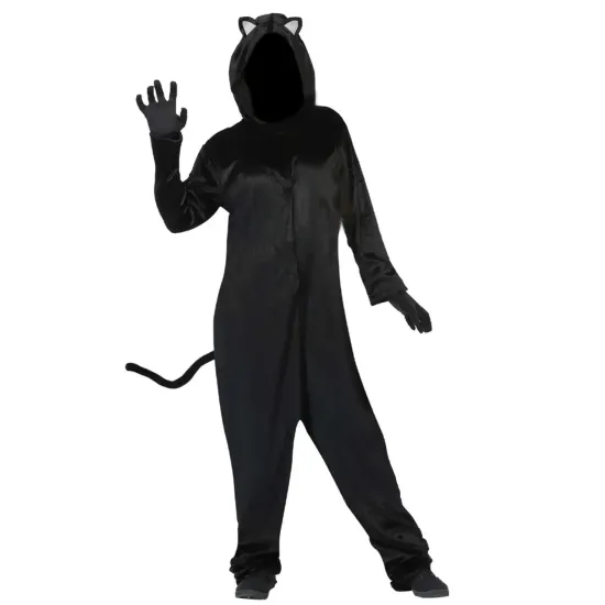 Black Cat Costume Hooded Jumpsuit