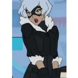 Marvel's Spider-Man Black Cat Cropped Jacket