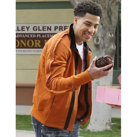 Marcus Scribner Black-Ish Orange Track Jacket