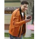 Marcus Scribner Black-Ish Orange Track Jacket