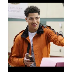 Marcus Scribner Black-Ish Orange Track Jacket