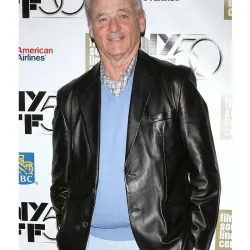 Bill Murray Black Leather Blazer Jacket