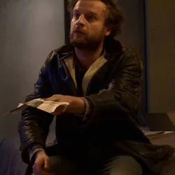 Black Mirror Andrew Gower Black Leather Jacket