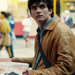 Black Mirror Bandersnatch Fionn Whitehead Brown Leather Jacket