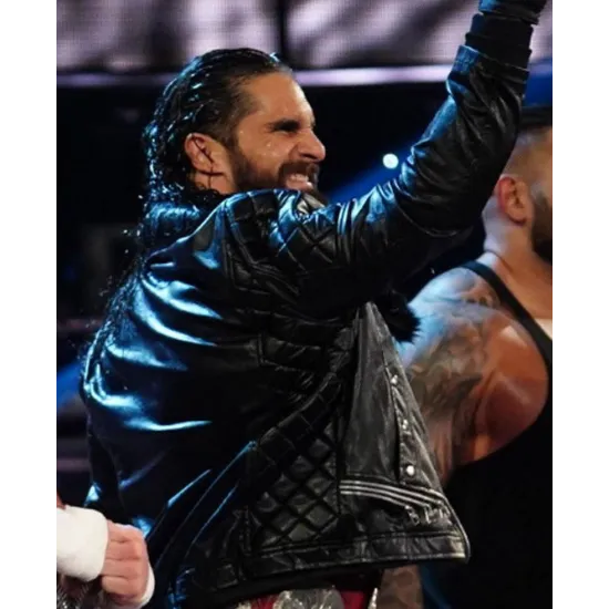 WWE Seth Rollins Quilted Leather Jacket