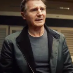 Blacklight Liam Neeson Leather Jacket