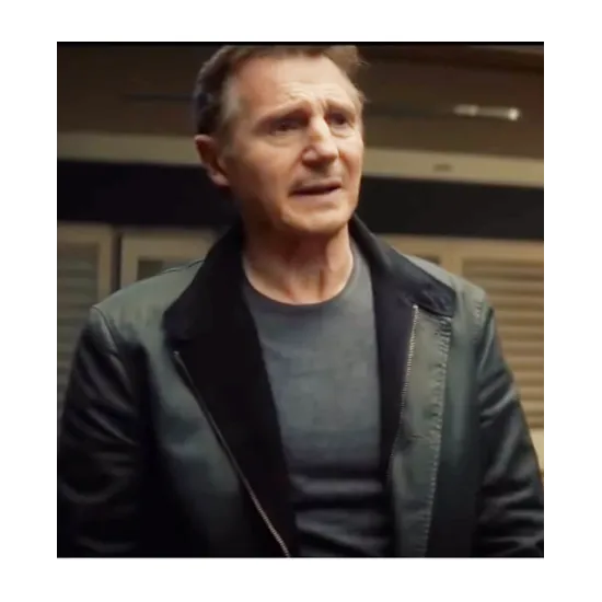 Blacklight 2022 Liam Neeson Leather Jacket