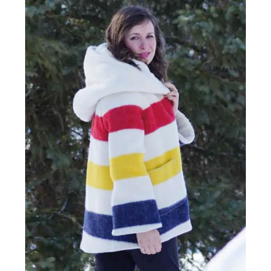 Rachel Bilson Hooded Coat 