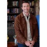 Blind Date Book Club Robert Buckley Brown Jacket