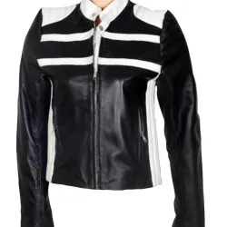 Blonde Ambition Jessica Simpson Motorcycle Leather Jacket