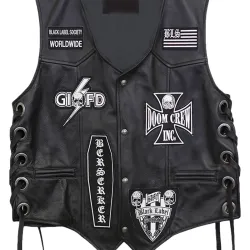 Black Label Society Vest with Patches