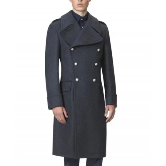 Men's Air Force Grey Wool Great Coat