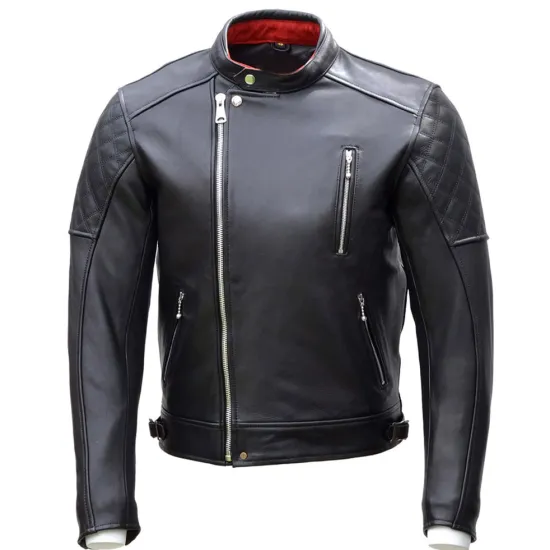 Men's Bobber Motorcycle Black Jacket