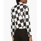 Diamond White Bold and the Beautiful Checkered Black and White Leather Jacket