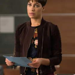 The Good Fight Cush Jumbo Suede Leather Jacket