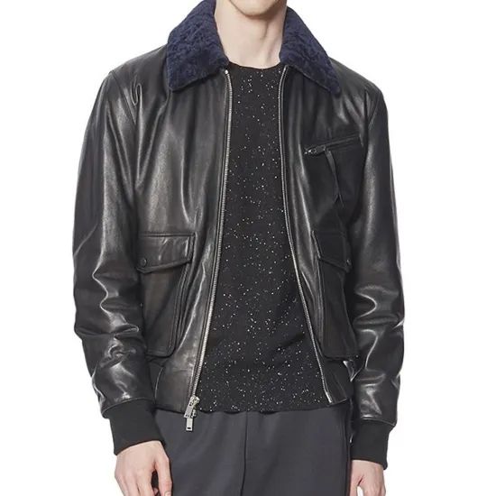 Daft Punk Starboy Bomber Leather Jacket