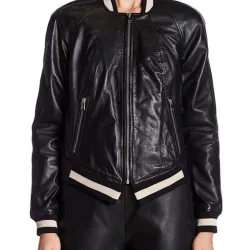 Willa Fitzgerald Dare Me Black Leather Jacket