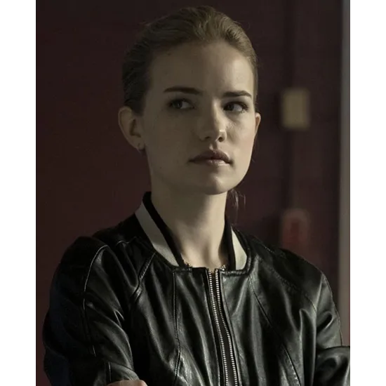 Willa Fitzgerald Dare Me Black Leather Jacket