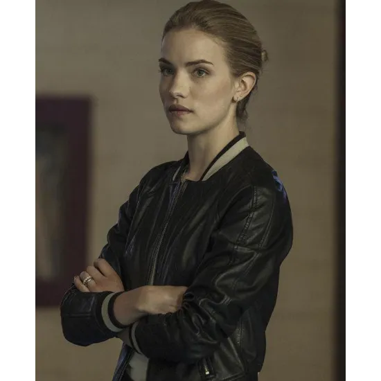 Willa Fitzgerald Dare Me Black Leather Jacket